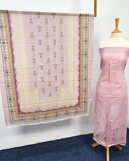 Fancy Lawn With Chikankari Work+ Digital Printed Dupatta