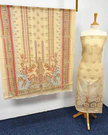 Fancy Lawn With Chikankari Work+ Digital Printed Dupatta