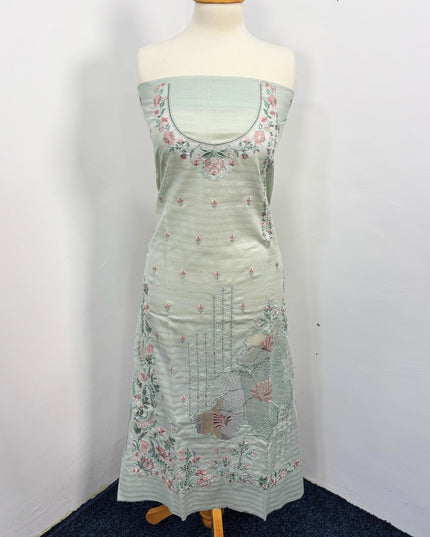 Embroidered Lawn With Organza Net Dupatta
