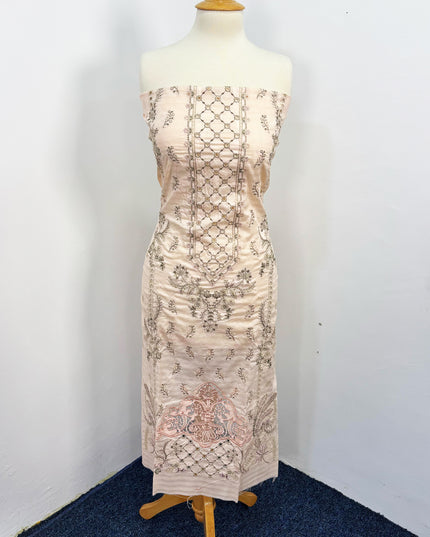 Embroidered Lawn With Organza Net Dupatta