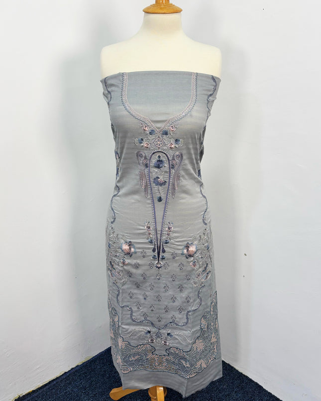 Embroidered Lawn With Organza Net Dupatta