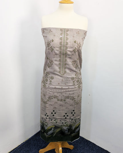 Fancy Embroidered Lawn With Digital Print