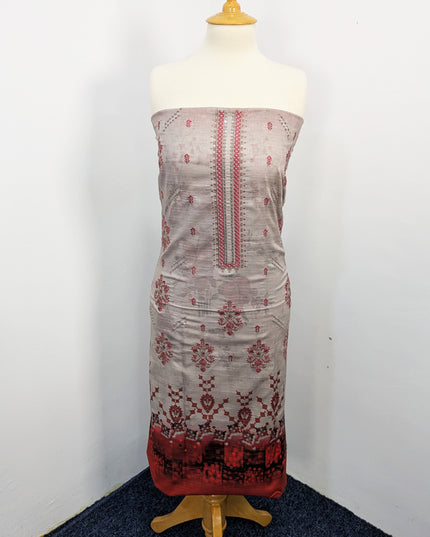 Fancy Embroidered Lawn With Digital Print