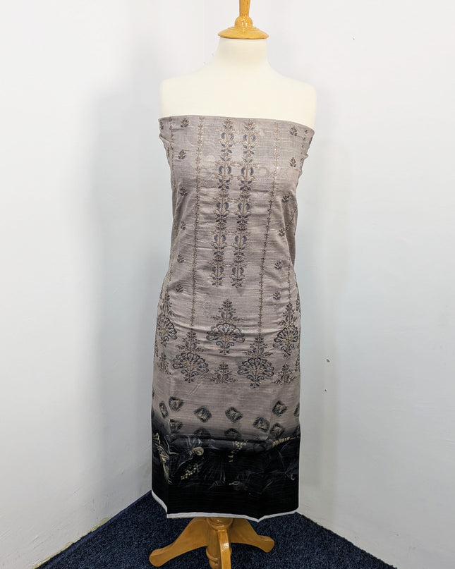 Fancy Embroidered Lawn With Digital Print