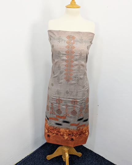 Fancy Embroidered Lawn With Digital Print