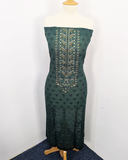 Fancy Chikankari Lawn With Digital Printed Lawn Dupatta  3pc Unstitched