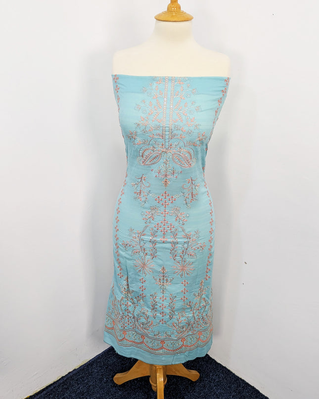 Fancy Embroidered Lawn With Chikankari Work