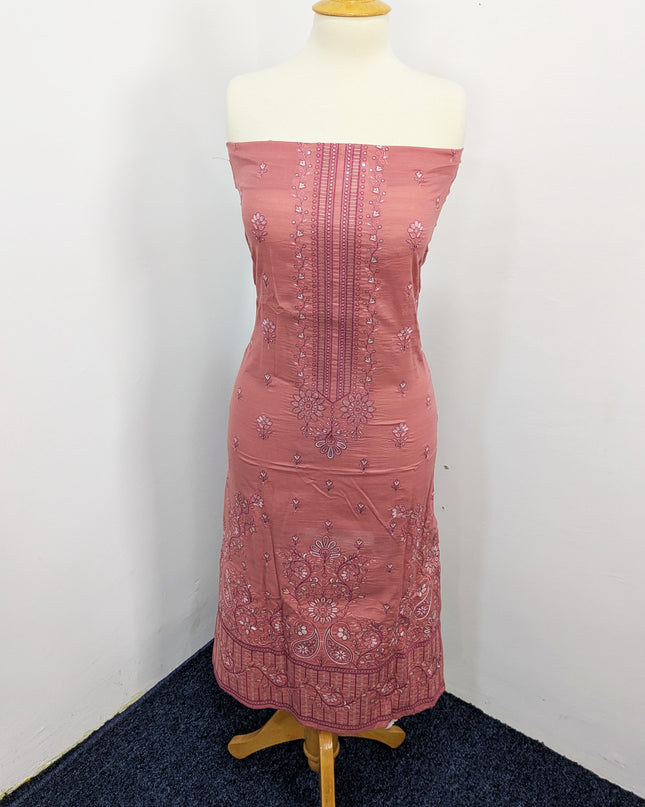 Fancy Embroidered Lawn With Chiffon Dupatta