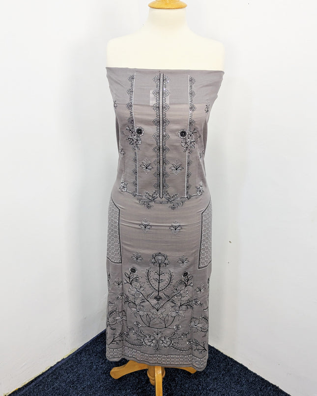 Fancy Embroidered Lawn With Chikankari Work