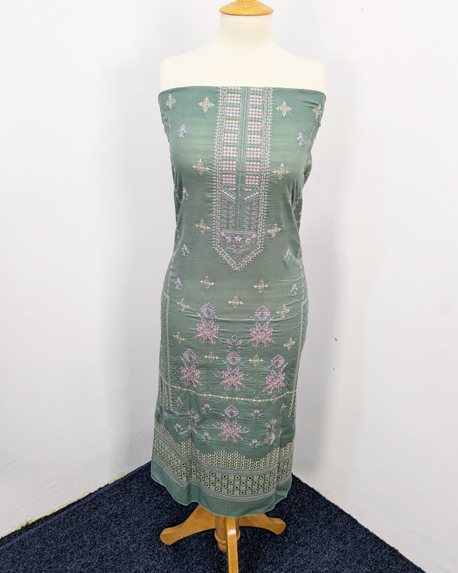 Fancy Embroidered Lawn With Chikankari Work