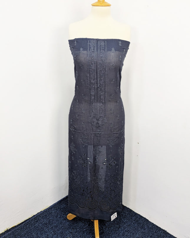Fancy Embroidered Lawn With Chikankari Work