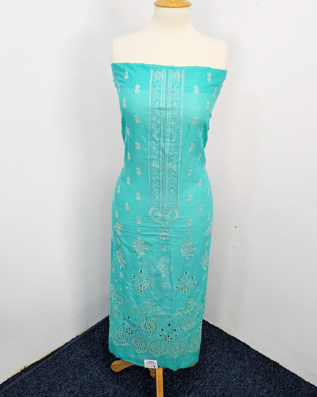 Fancy Embroidered Lawn With Chikankari Work