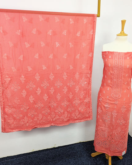 Fancy Embroidered Lawn With Chikankari Work