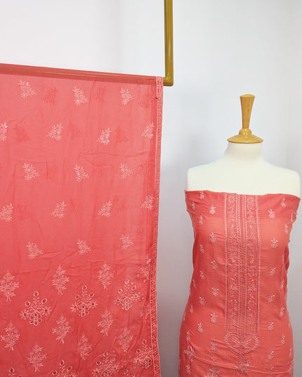 Fancy Embroidered Lawn With Chikankari Work