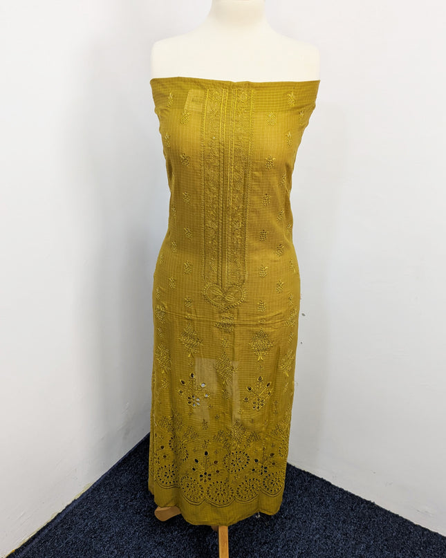Fancy Embroidered Lawn With Chikankari Work