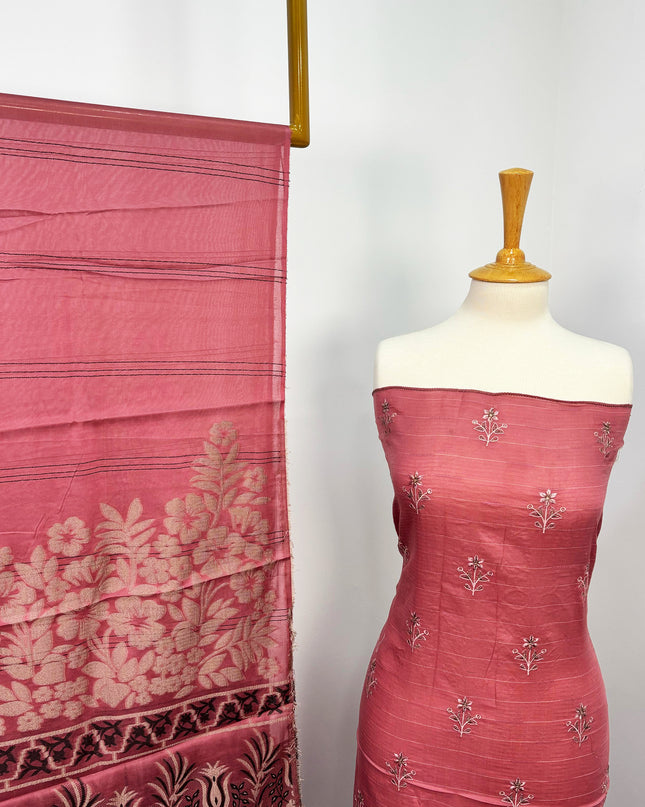 Fancy Embroidered Lawn With Chikankari CutWork