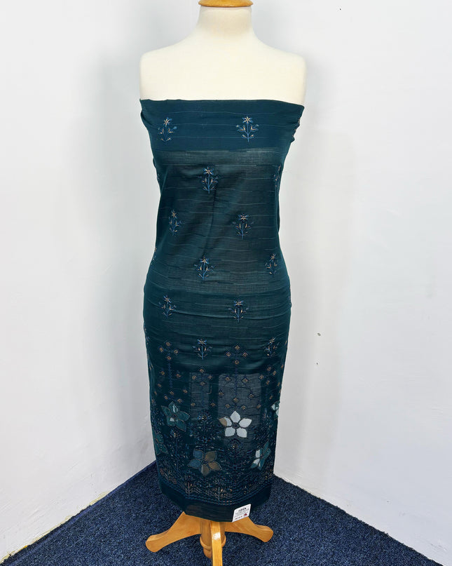 Fancy Embroidered Lawn With Chikankari CutWork