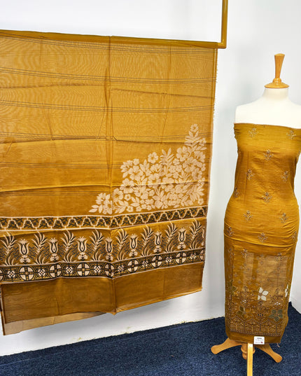 Fancy Embroidered Lawn With Chikankari CutWork