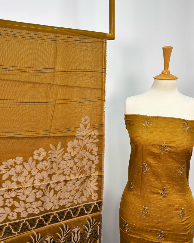 Fancy Embroidered Lawn With Chikankari CutWork