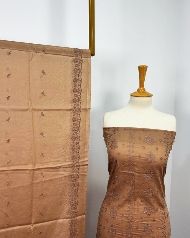 Fancy Embroidered Lawn With Chikankari Cutwork Dupatta
