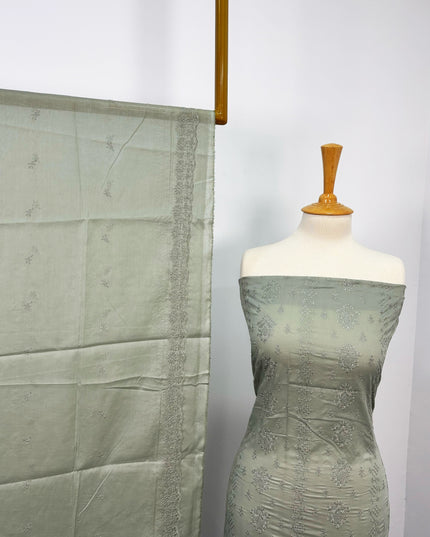 Fancy Embroidered Lawn With Chikankari Cutwork Dupatta