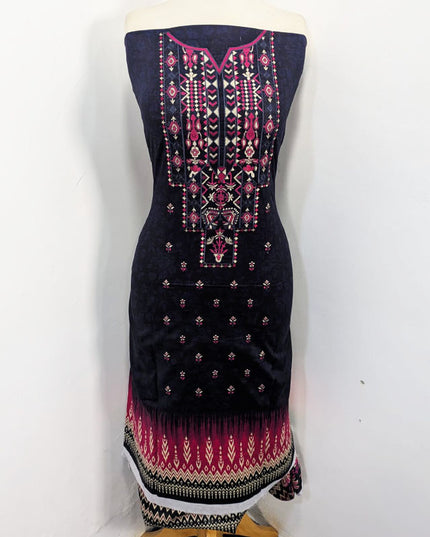 Fancy Embroidered + Digital Printed Lawn 3Pc Unstitched