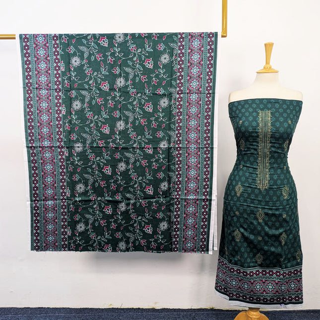 Embroidered + Digital Printed Lawn 3Pc Unstitched