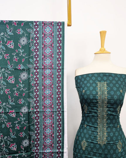 Embroidered + Digital Printed Lawn 3Pc Unstitched