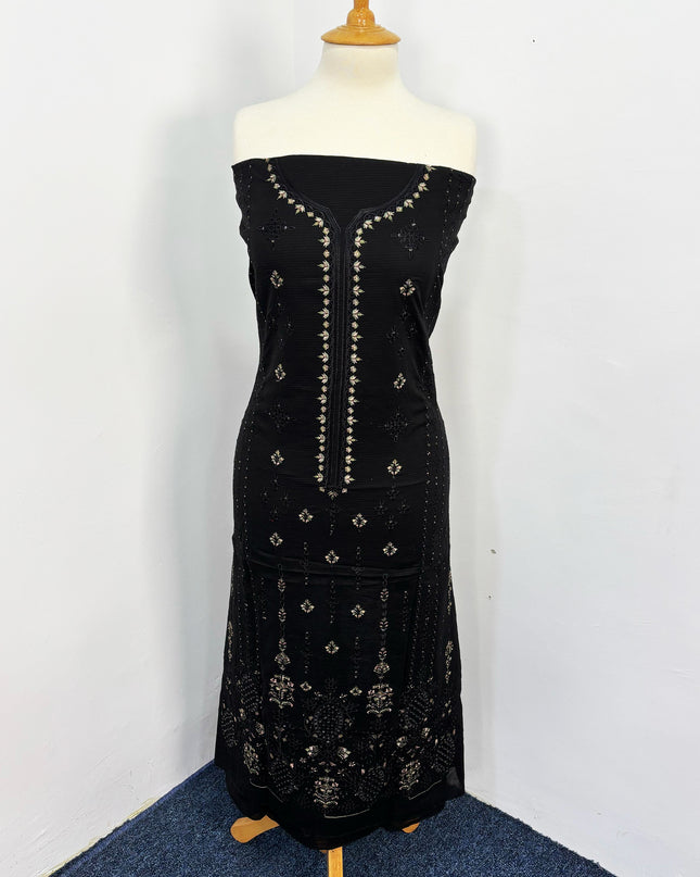 Fancy Embroidered Lawn With Chikankari Work