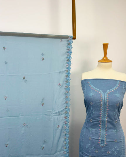 Fancy Embroidered Lawn With Chikankari Cutwork