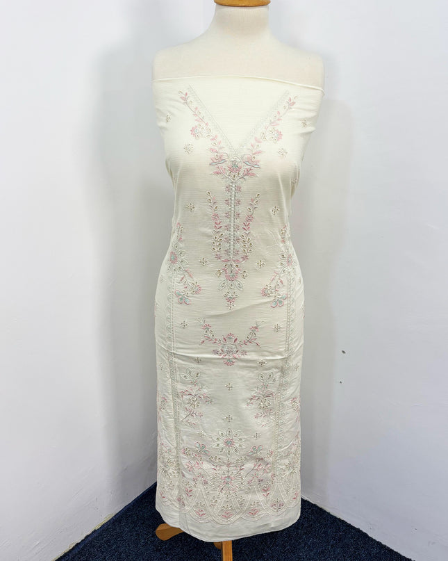 Fancy Embroidered Lawn With Chikankari Cutwork