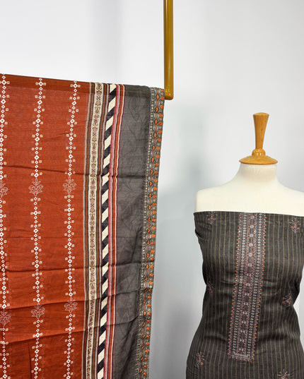 Fancy Embroidered Lawn With Digital Printed Dupatta