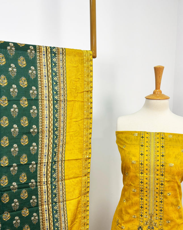 Fancy Embroidered Lawn With Digital Printed Dupatta