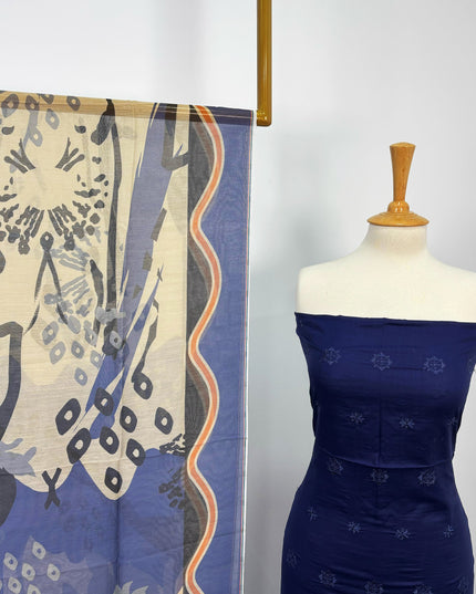 Fancy Embroidered Lawn With Chikankari Cut Work