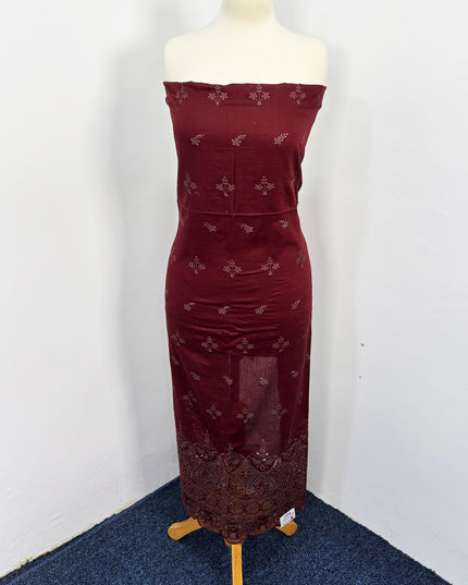 Fancy Embroidered Lawn With Chikankari Cut Work