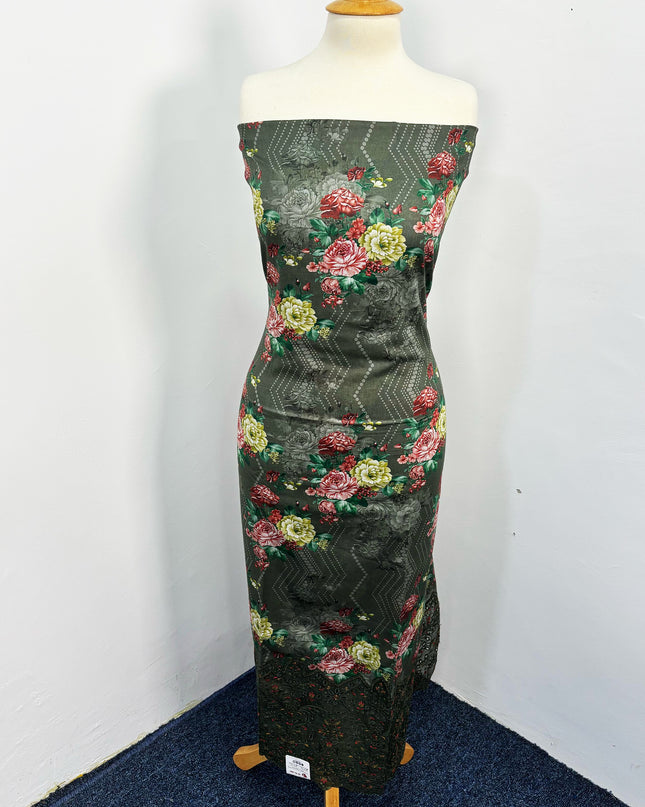 Fancy Printed Lawn With Chikankari Work