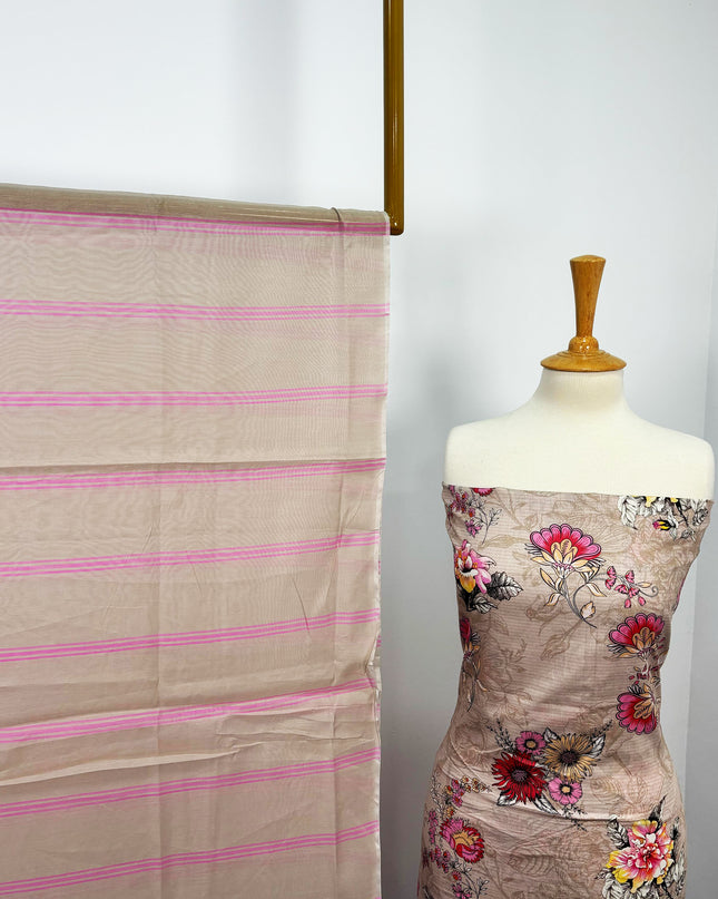 Fancy Printed Lawn With Chikankari Work