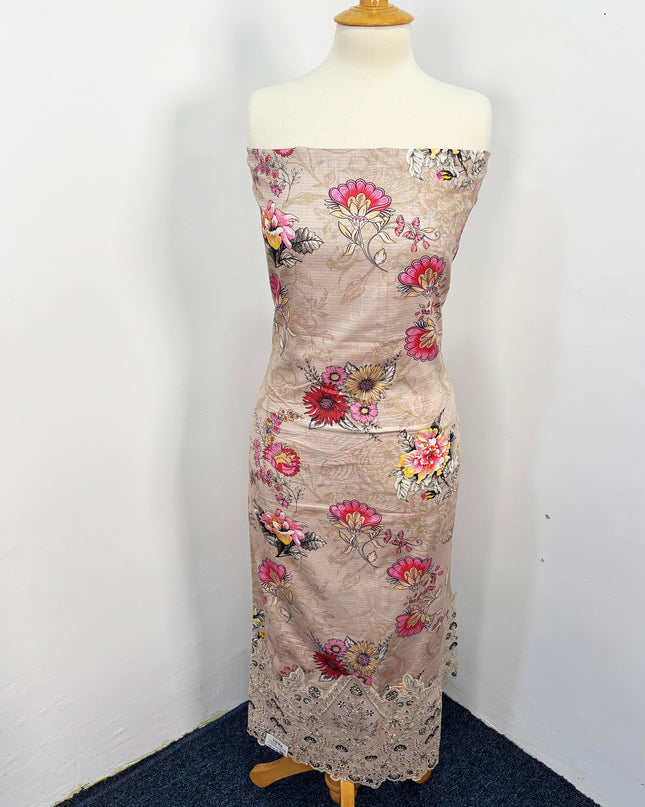 Fancy Printed Lawn With Chikankari Work