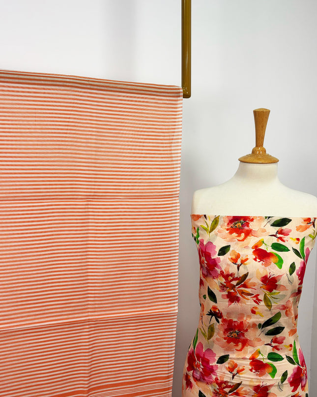 Fancy Printed Lawn With Chikankari Work