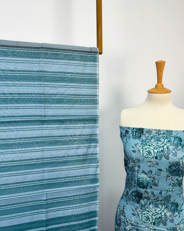 Fancy Printed Lawn With Chikankari Work