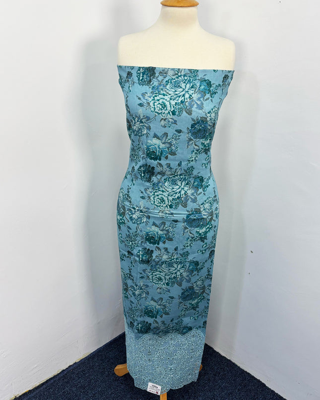 Fancy Printed Lawn With Chikankari Work