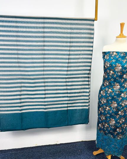 Fancy Printed Lawn With Chikankari Work