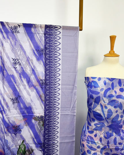 Fancy Digital Printed Lawn With Embroidered + Chikankari Cut Work