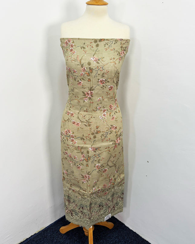 Fancy Digital Printed Lawn With Embroidered + Chikankari Cut Work