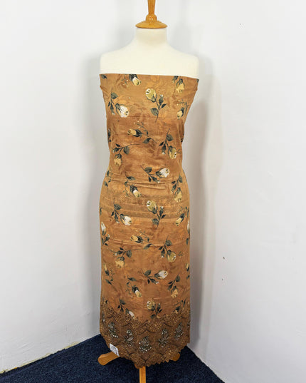 Fancy Digital Printed Lawn With Embroidered + Chikankari Cut Work