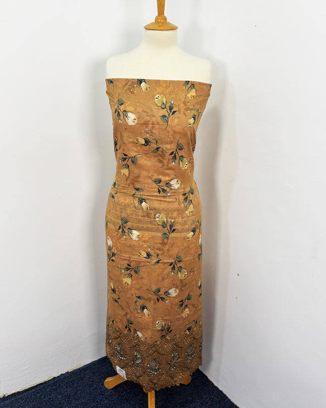 Fancy Digital Printed Lawn With Embroidered + Chikankari Cut Work