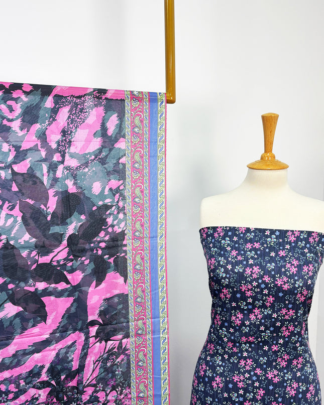 Fancy Printed Lawn With Chikankari Work
