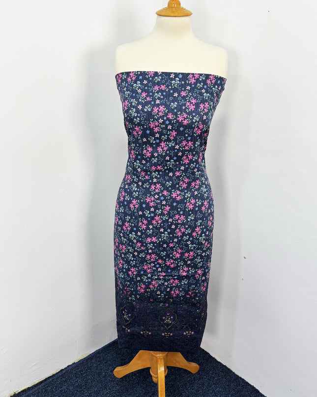 Fancy Printed Lawn With Chikankari Work
