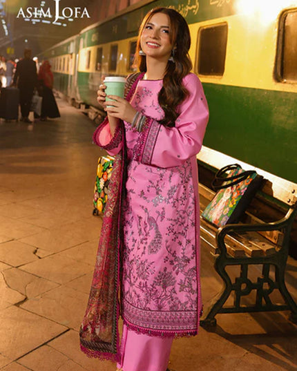Fancy Embroidered Lawn With Chiffon Dupatta