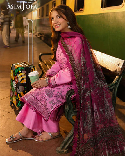 Fancy Embroidered Lawn With Chiffon Dupatta
